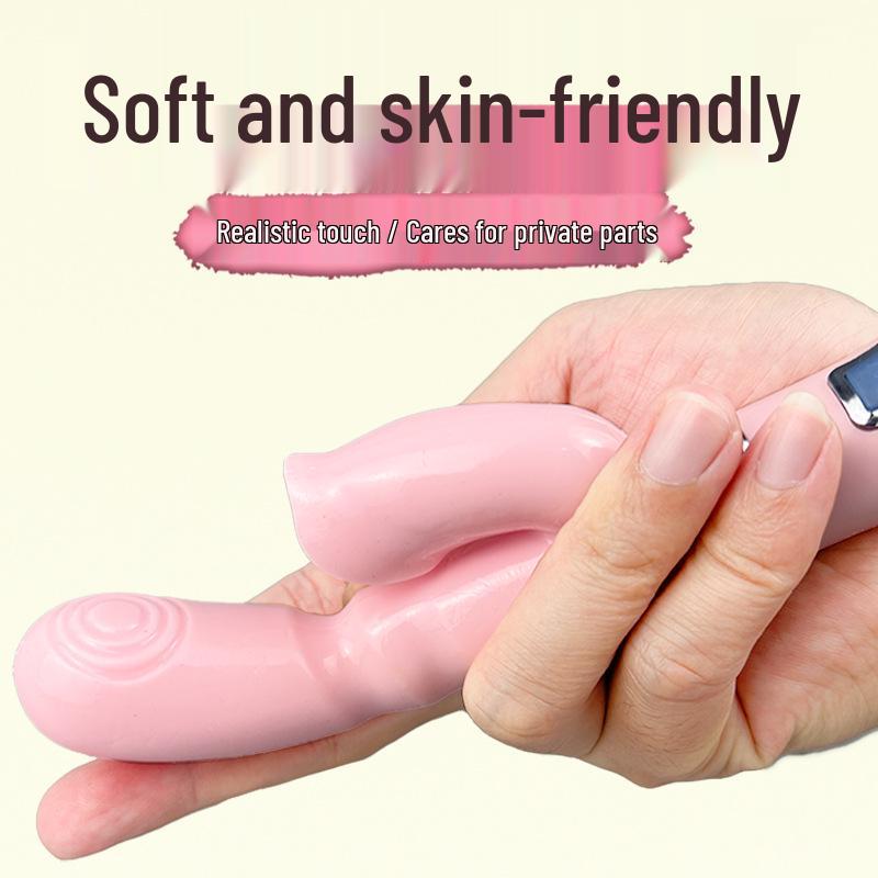 Deba Lick Rabbit Vibrator: Dual Vibration Massager with Tongue Stimulator for Female Pleasure