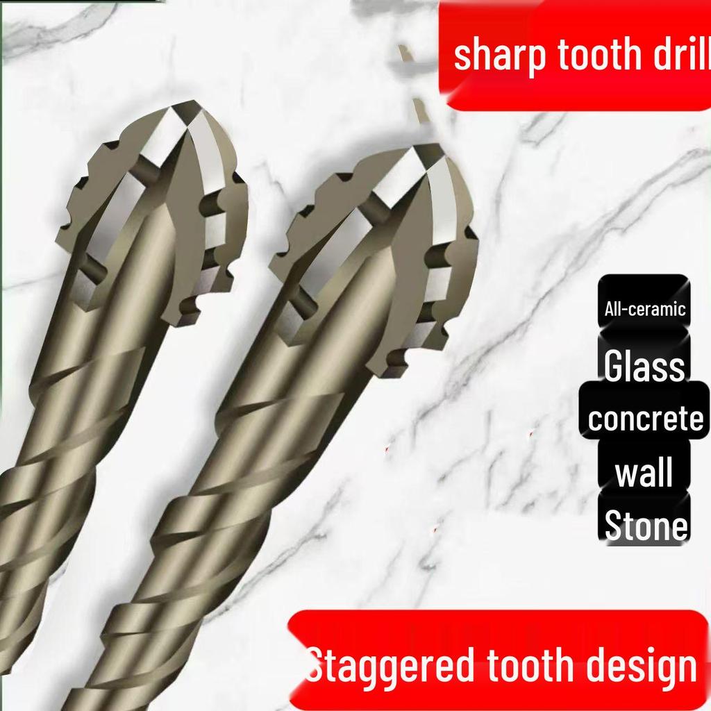 Sharp Tooth Tungsten Steel Triangle Drill Bit – Wear-Resistant, Versatile for Dry/Wet Drilling In Home Improvement
