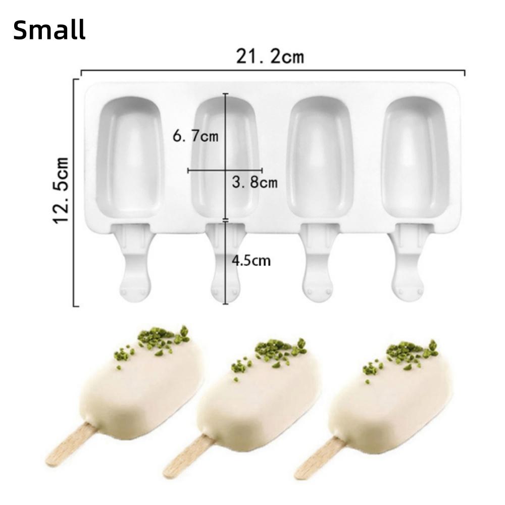 

1/4 шт. Формы для эскимо сделай сам, силиконовая форма для мороженого, овальная форма для шоколадного эскимо, поднос для самодельных замороженных угощений, кухонные гаджеты