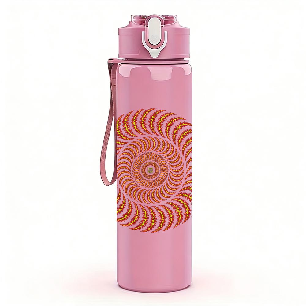 PC Plain White Blank Texture Print 750ml colorful plastic sports water bottle leakproof pop up lid with straw for outdoor work home use
