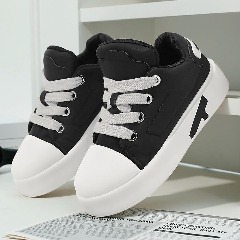 

Чоловіче взуття на шнурівці Board Shoes Зручні Модні Чоловічі Повсякденні Кросівки Платформа Студентські Для бігу Повсякденні Спортивні Взуття для тенісу 39 чорний