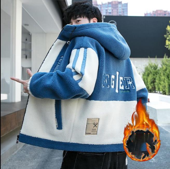 

Мужская модная куртка больших размеров на осень-зиму из толстого бархата с капюшоном 8XL