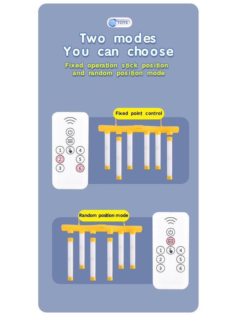 Kids' Hand-Eye Coordination Quick-Response Stick Grab Game