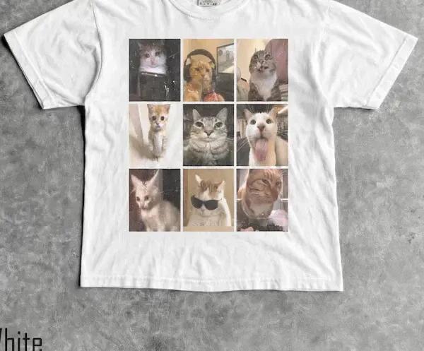 Cat Memes T- Shirt - Men & Women's Unisex Graphic Tee - Funny Cats Tee