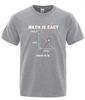 Unisexs HighQuality Casual Fun Math Pattern Loose RoundNeck TShirt Unisexs ShortSleeved TShirt Unisexs Shirt