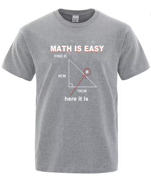 Unisexs HighQuality Casual Fun Math Pattern Loose RoundNeck TShirt Unisexs ShortSleeved TShirt Unisexs Shirt