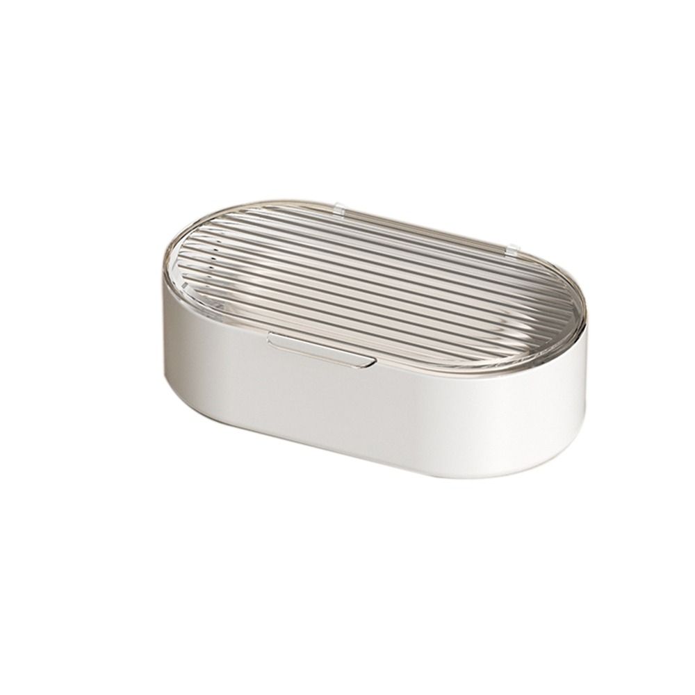 Hollow Light Luxury Double Drain Soap Box Plastic Soap Dish Simple Drain Soap Holder  Bathroom