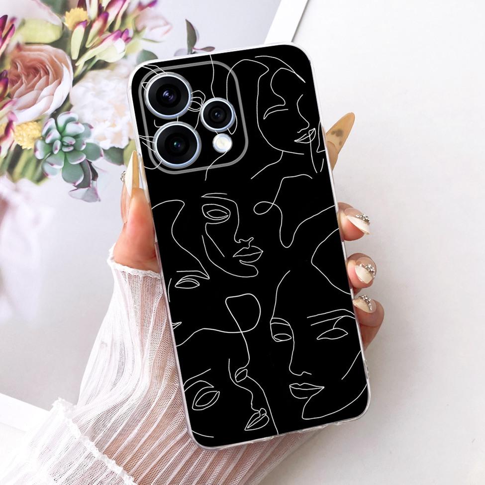 Transparent For Oppo Reno15 Cover Luxury Cute Cat Fashion Butterfly Cool Painted Bumper Casing For Oppo Reno15 5G CPH2825 Case