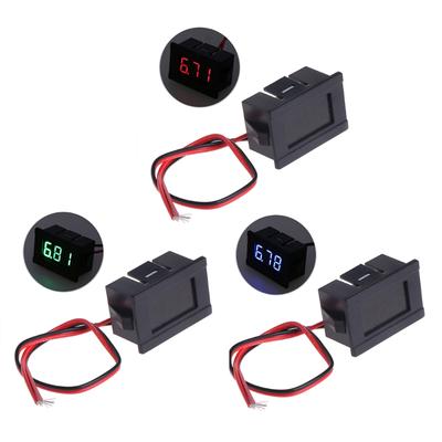 DC 2 חוטים 4.5-30V מיני מד מתח LED דיגיטלי תצוגה מד מתח מד פאנל מתח כ-200ms/פעם 3 0.36" שפופרת LED