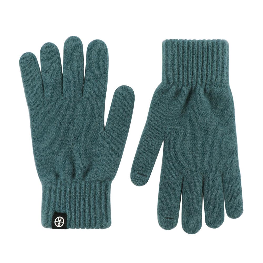 Winter Mink Imitation Solid Color Gloves