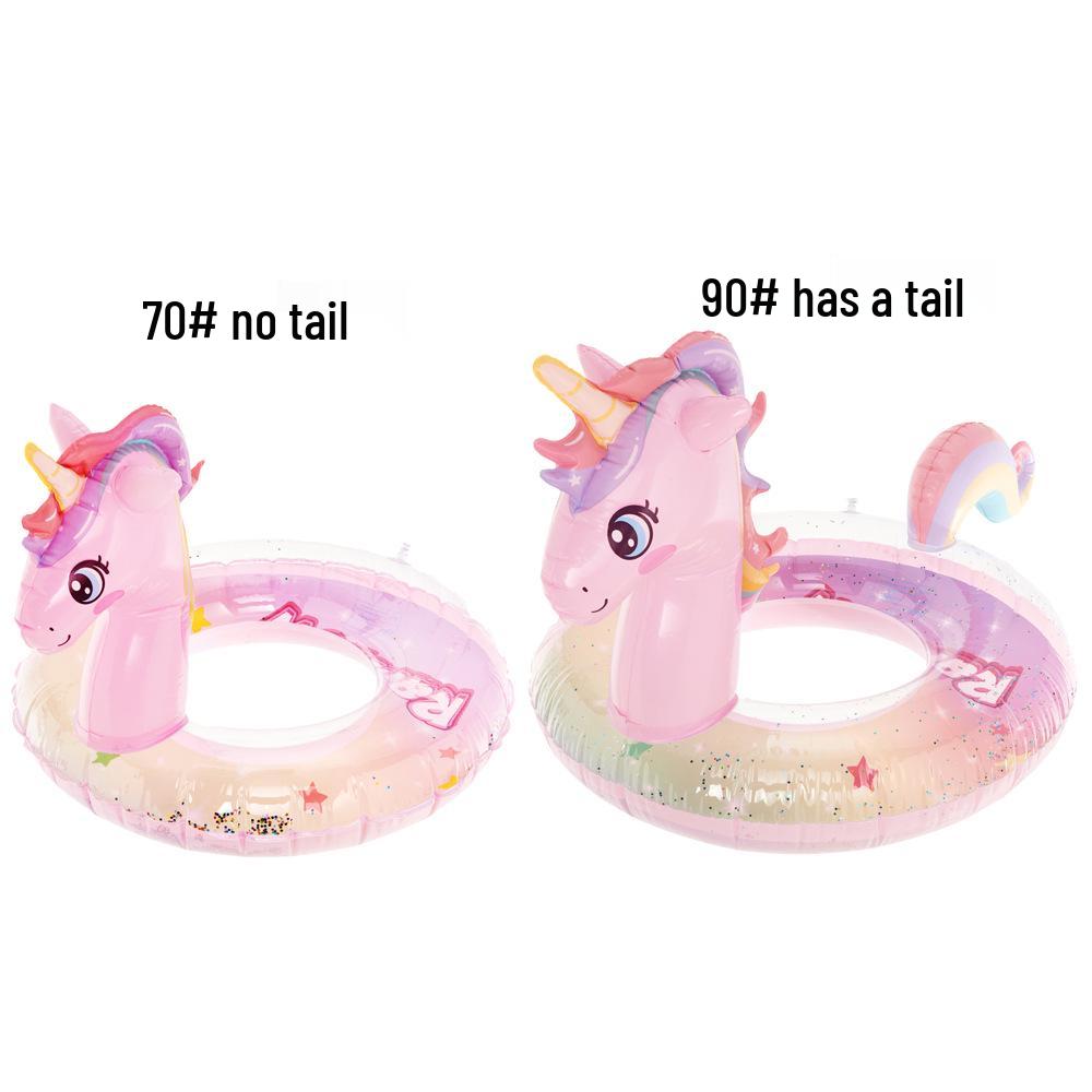 Xiaolü Thickened Mermaid Armpit Float: 110cm Adult Swim Ring with Fishtail Design