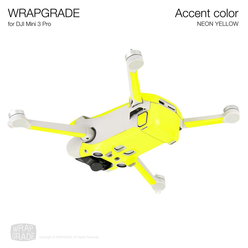 WRAPGRADE for DJI Mini 3 Pro Accent Color Skin (Neon Yellow)