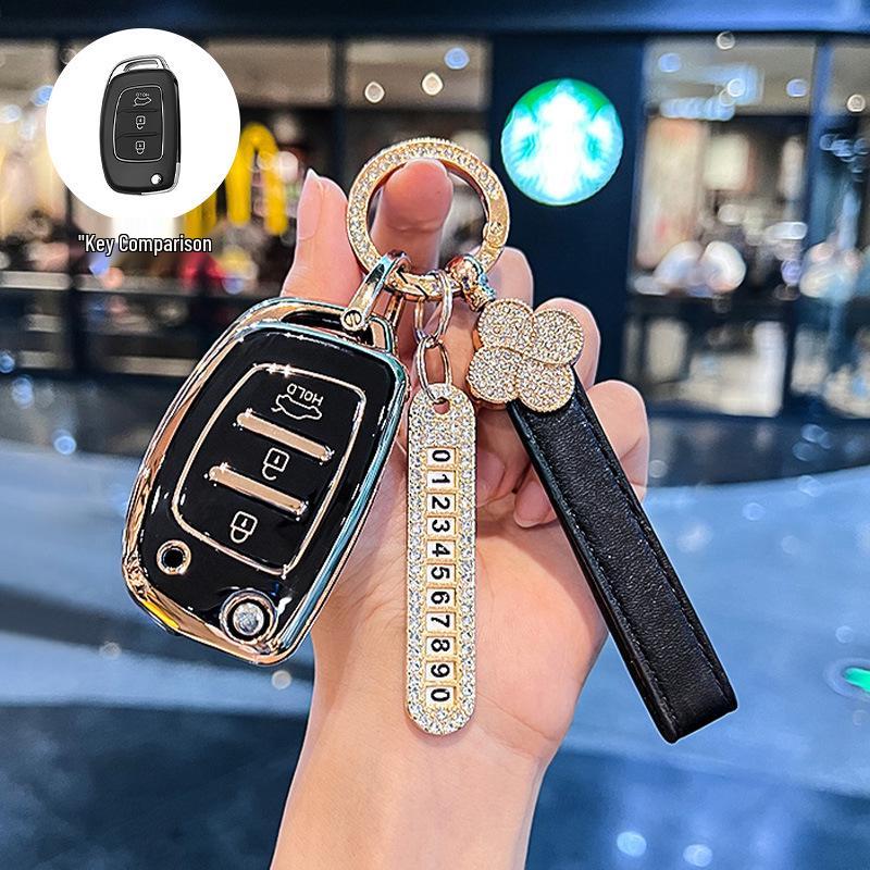 Beijing Hyundai Elantra, New Verna, Celesta Folding Key Cover for Women