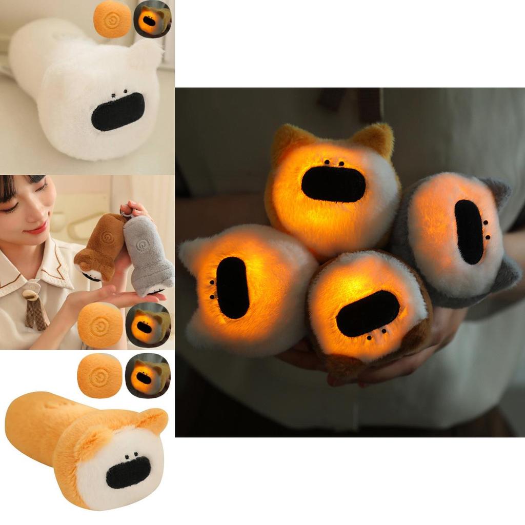 Cute Creative Flashlight Dog Plush Doll Perfect For Kids Gifts And Comforting Sleep