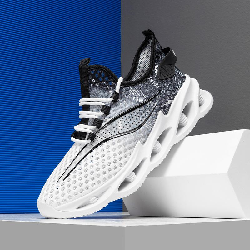 Men's Shoes Summer Breathable Thin Mesh Hollow Mesh Sports Running Casual Lightweight Outdoor Mesh Shoes Summer Shoes