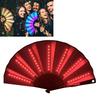 Glow Folding Led Fan Dancing Light Fan Night Show Halloween Christmas Rave Festival Accessories Glow In The Dark Party Supplies