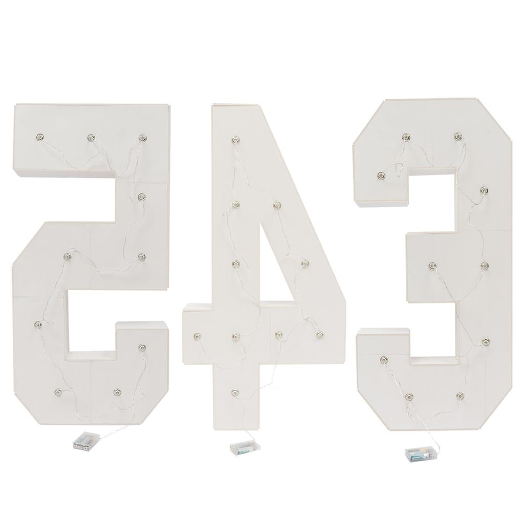 "40th Birthday Light Up Numbers 39.37 Inch Party Decor for Anniversary Warm White Vintage Style Battery Powered (Not Included)"