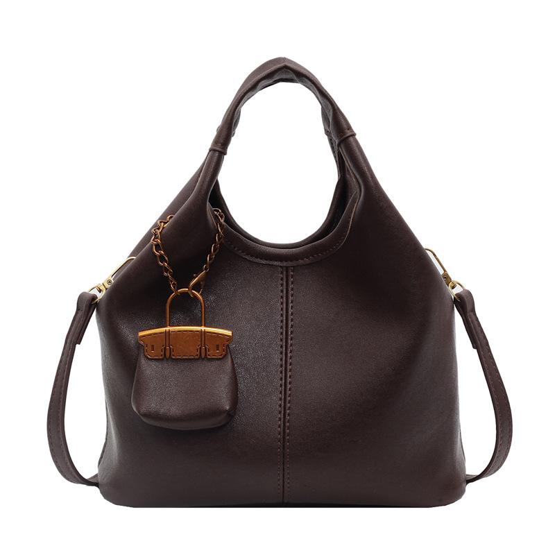 

Portable Tote Bag Women s New Large-capacity Fashion Shoulder Messenger Bag темно-коричневого