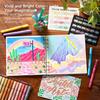 Shuttle Art Acrylmarker-Set Direkttinte Typ Pastellfarbene Stifte mit Pinselspitze Farbmarker Metallische Farben Lichtechte Acrylfarbe Geeignet für und