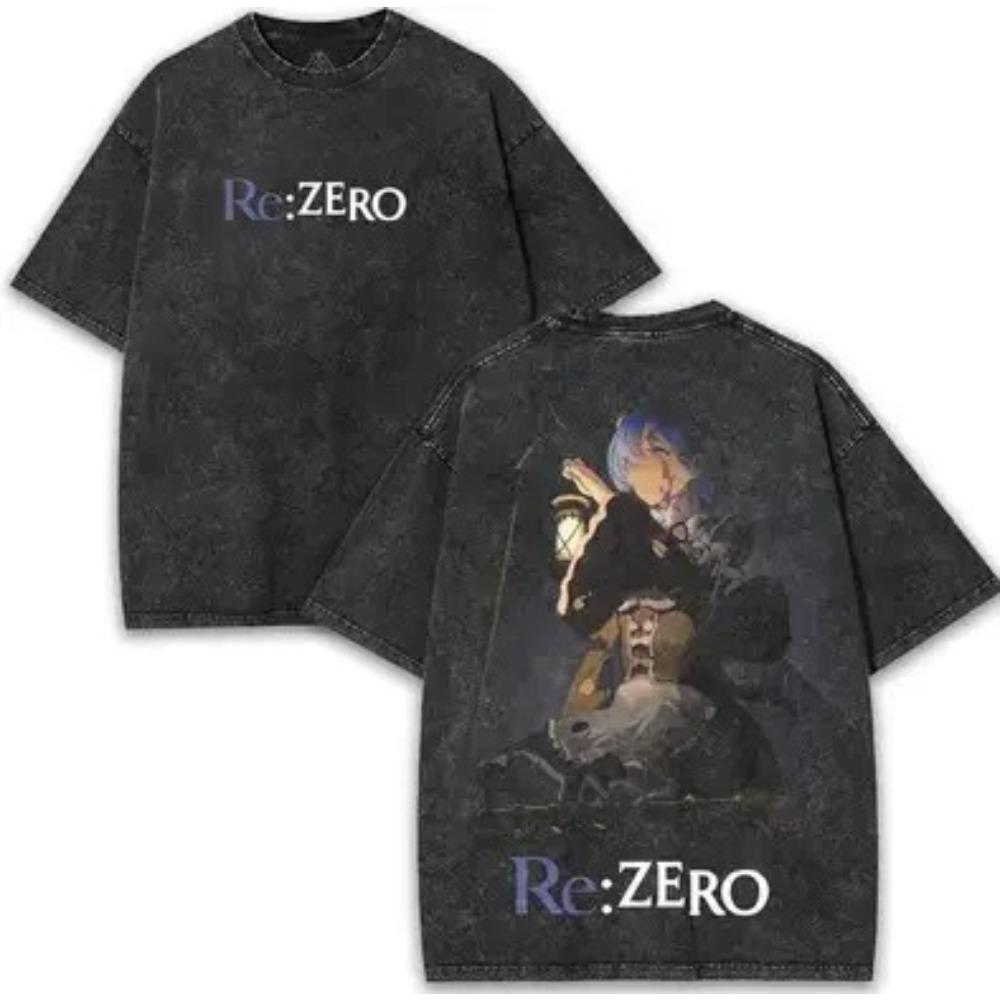 

Re:Zero Starting Life in Another World Echidna (Witch of Greed) Apple & Serpent Vintage Washed Oversized Black T-Shirt | Isekai Anime Fan Unisex XXXL чорний