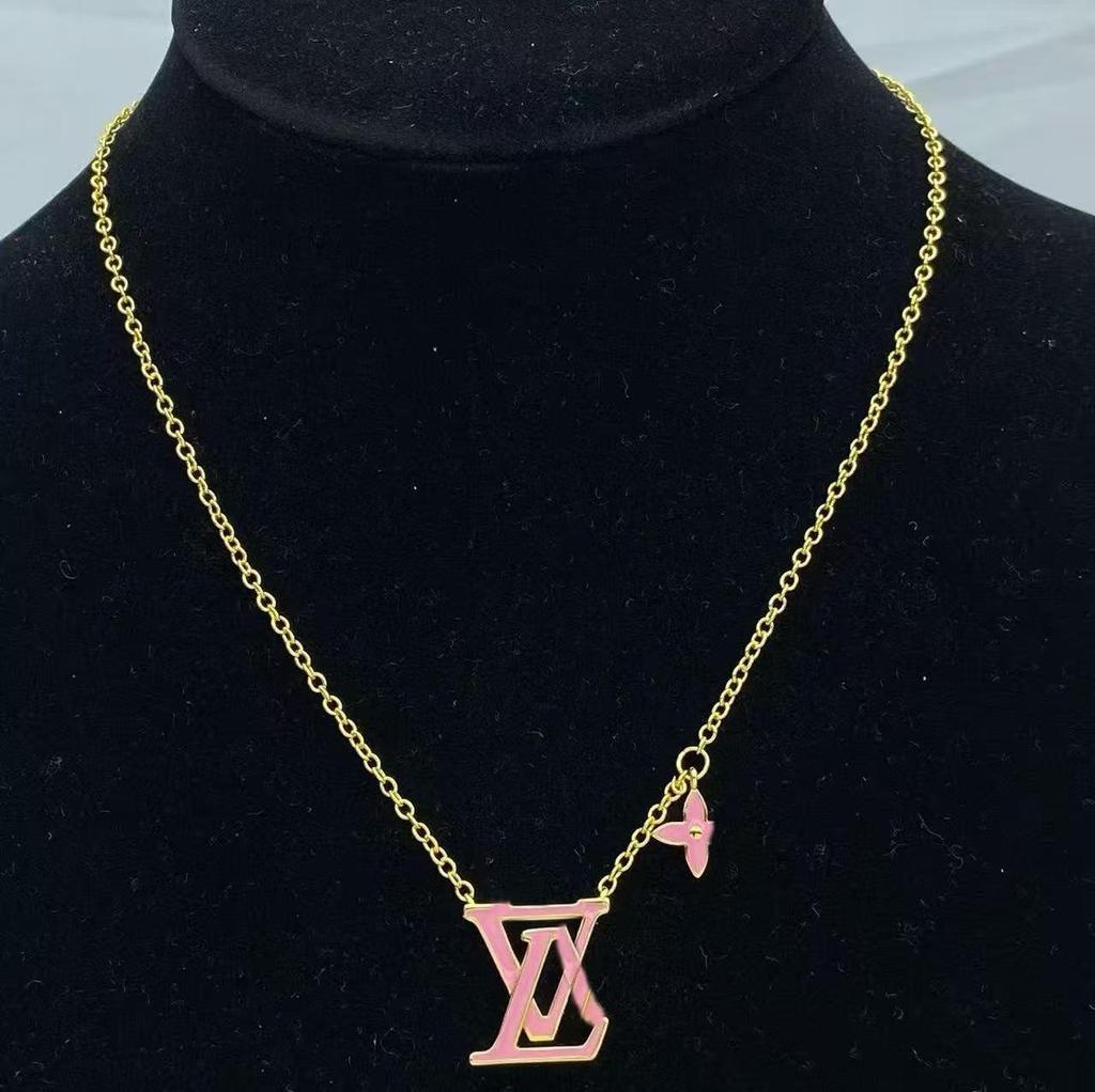 New Donkey Four-Flower Zircon Necklace: High-Quality Classic Four-Leaf Diamond Design