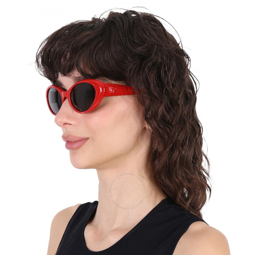 Versace Dark Grey Oval Ladies Sunglasses Ve4455u 534487 53