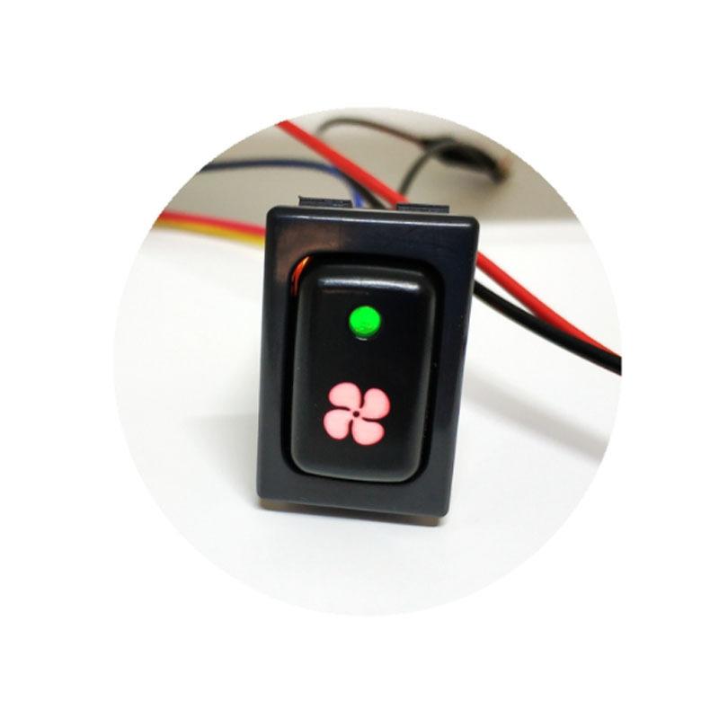 1PC LED Fan Heating Rearvie Radar Parking Sensor Fog Light Rearview Mirror Folding Switch Button For Suzuki Jimny 2007-2015