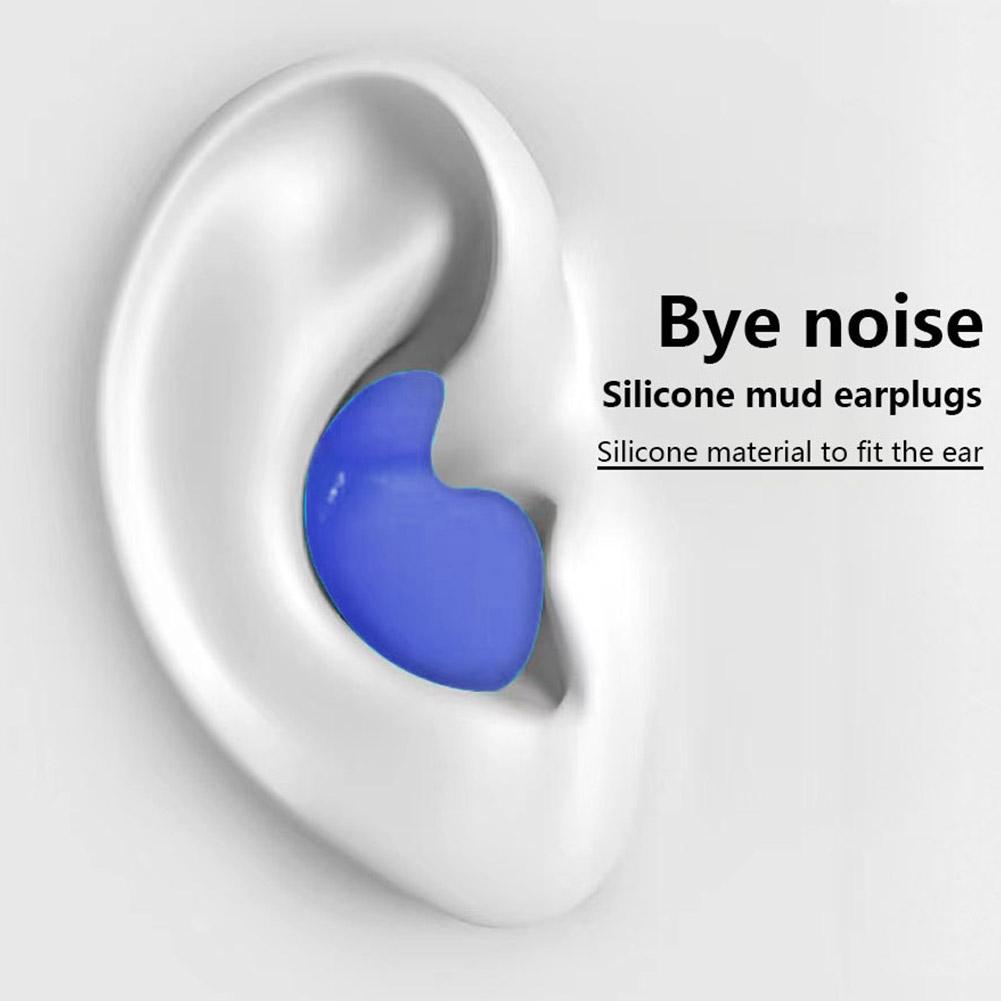 2/4/6/8X Silicone Ear Plugs Noise Reduction Sleep Anti Canceling Sound Insulation Earplug Protection Sleeping Reusable Ear Plugs