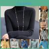 Koreanischer Stil Rollkragen Pullover Aus Strick Für Damen Mit Geripptem Design Für Freizeitkleidung