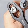 5mm Thick Adjustable Torx Wrench - Self-Tightening Dual-Head Spanner, Fits 3-17mm, Portable for Home & Auto Repairs, Versatile Black