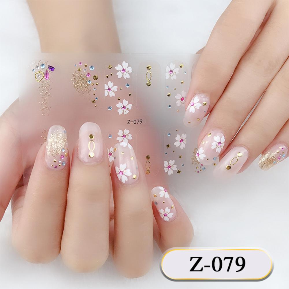 Z dreidimensionaler wasserfester No-Bake-Gel-Nagellack-Film Vollsticker einfacher europäischer und amerikanischer Stil fortgeschrittene Nagelfilm-Papier-Nagelsticker