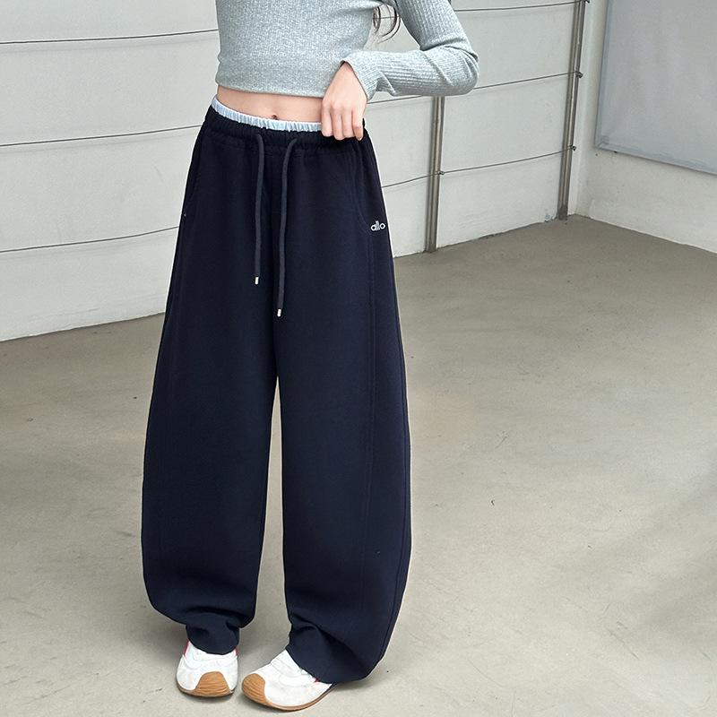 Dívčí sportovní kalhoty se širokými nohavicemi - Jaro/Podzim 2025 Neformální tepláky pro žáky základních škol