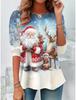Women's Sweatshirt 3D Prints Christmas Theme Kawaii Graphics Long Sleeve T-shirt Casual Loose Fit O-Neck Tee Long Sleeve Tops