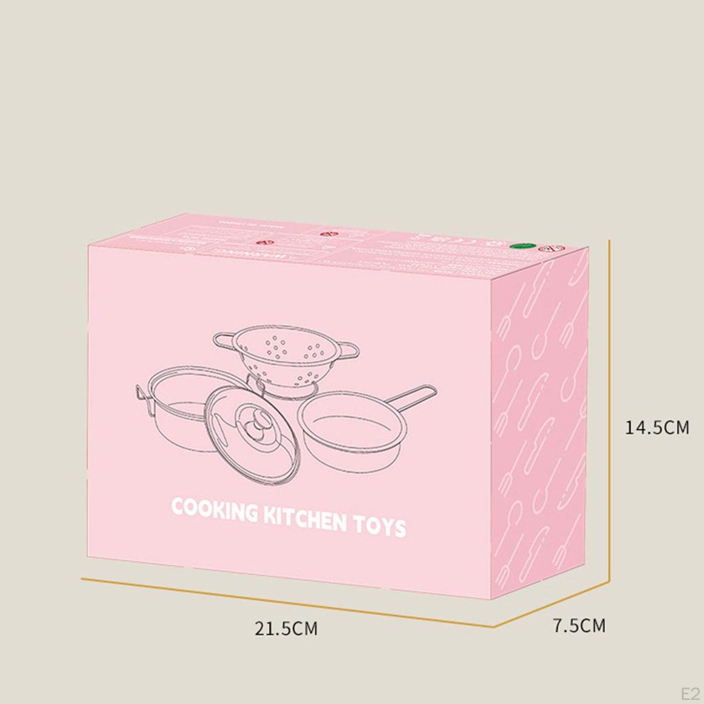 Kids Kitchen Toy Set Play Pots and Pans Toys,Gift Role Pretend Cookware Cooking