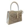 Bolso Plateado Nuevo Bolso de Diamantes Bolso de Barra para Fiesta Vestido de Noche Bolso de Cumpleaños Boda Banquete Bolso de Banquete
