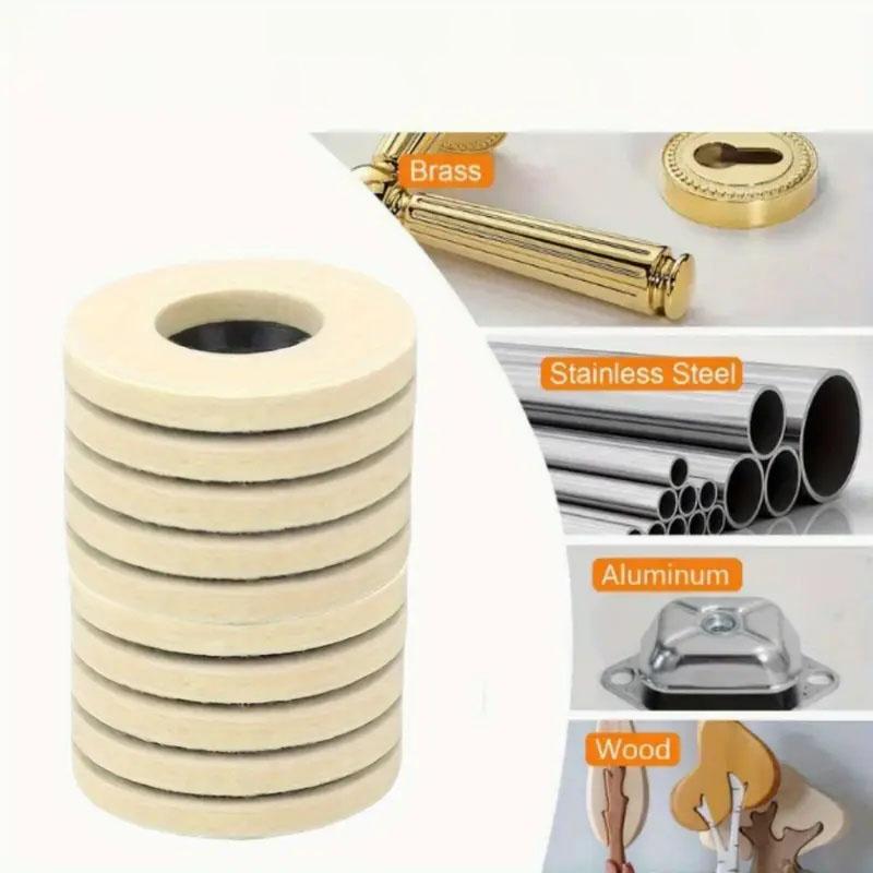 1 Stück 50mm/75mm Wollpolierscheibe Polierpads Winkelschleiferscheibe Filzpolierscheibe für Metall Marmor Glas Keramik