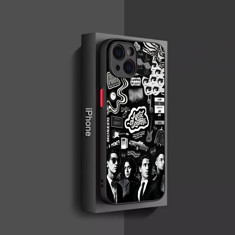 Rock Band A-Arctic M-Monkeys Phone Case For IPhone 16 15 14 13 12 11 Pro Max Plus X XS MAX Black Matte Phone Fundas