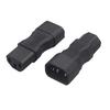 Portable Male To Female C14 To C13 Adapter C14 To C15/C14 To C5/C14 To C7 Power Cable Adapter Transfer Plugs ABS-made