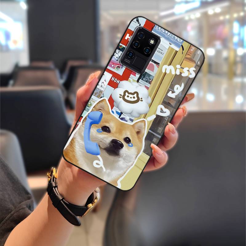 Back Cover Silicone Phone Case For Oukitel C21 Durable Phone Pouch Dirt-resistant Graffiti Full Wrap Cute Anti-dust TPU