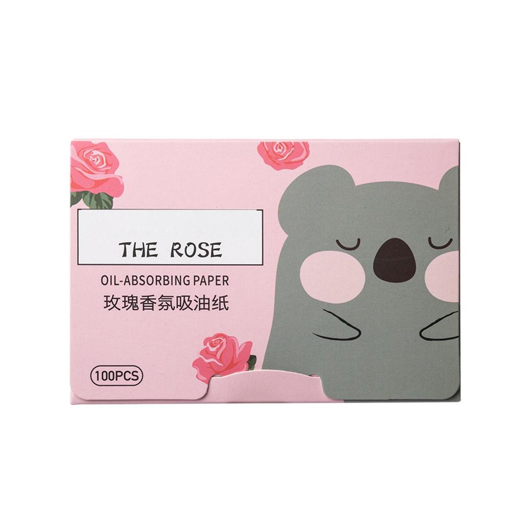 Grüntee Ölabsorbierendes Gesichtspapier mit niedlicher tierischer Verpackung - 100 Blatt