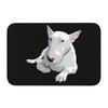 Starry Night Oil Painting Bull Terrier Carpet Mat Anti-Slip Rubber Backing Rug for Pet Lover Home Decoration Artistic Anime Rug