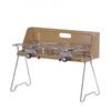 JINGGENG Outdoor Portable Gas BBQ Grill & Camping Stove with Windshield