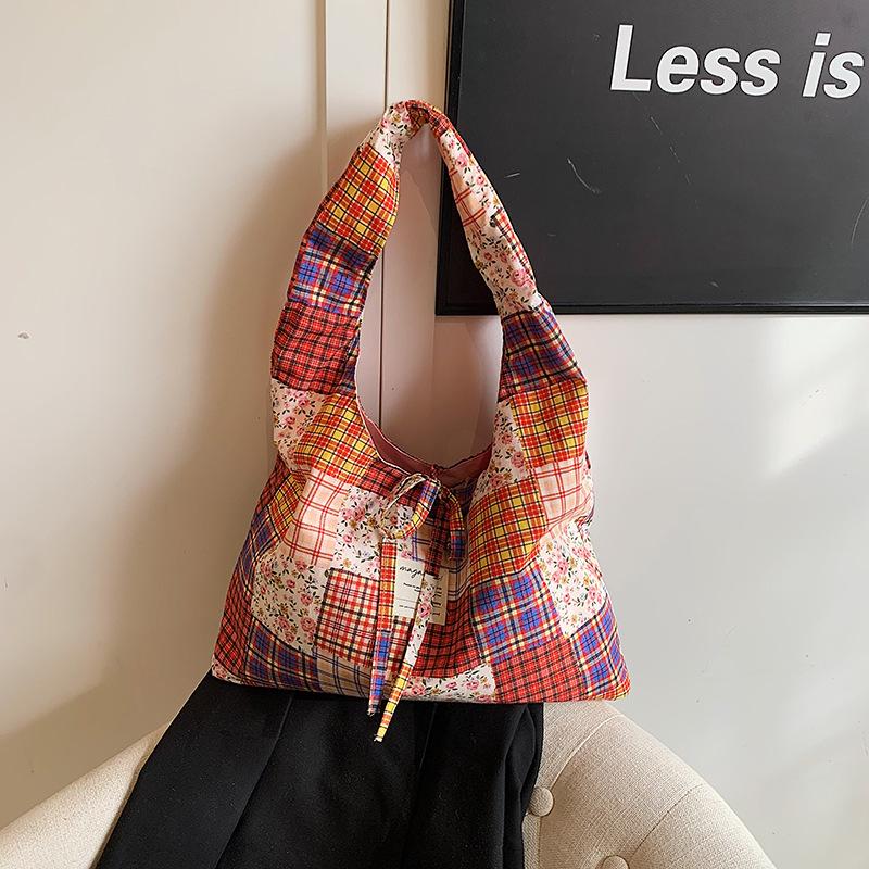 2025 Spring and Summer New Retro Double-sided Vest Bag, Simia Style Shoulder Bag, Large-capacity Shopping Bag, Tote Bag.