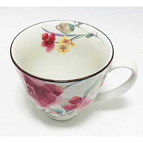 Watercolor Flower Mug, Shumei Chrysanthemum