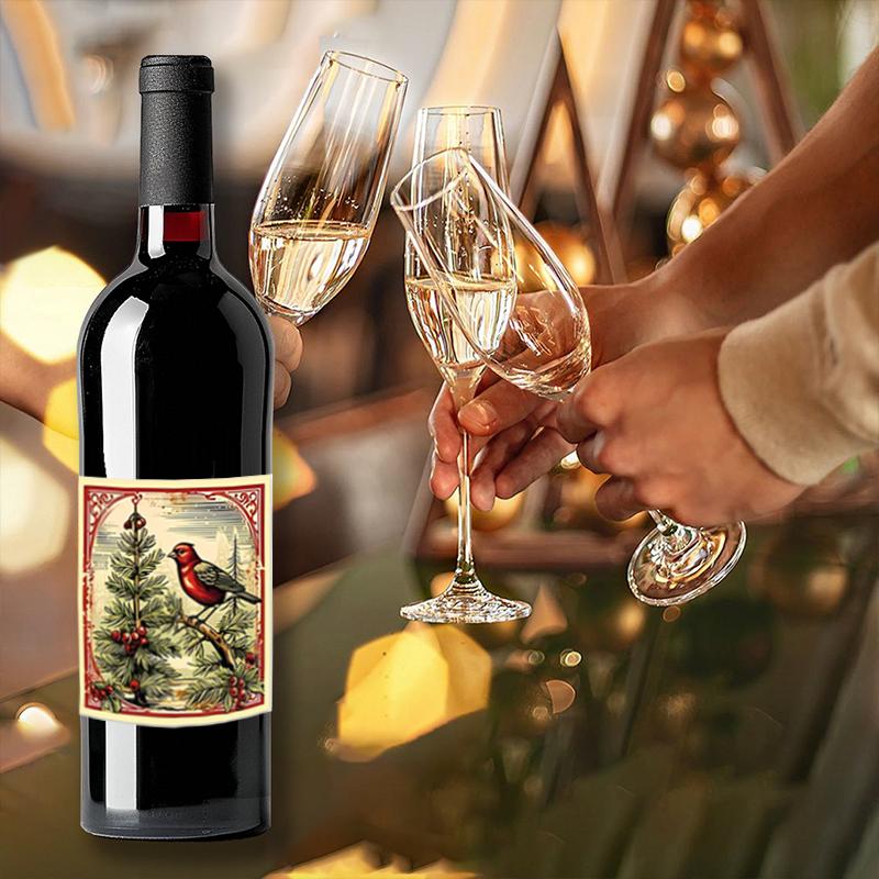 Christmas Christmas Decorations Vintage Xmas Sticker Christmas Atmosphere Classic Theme Gift Wrapping 10cm