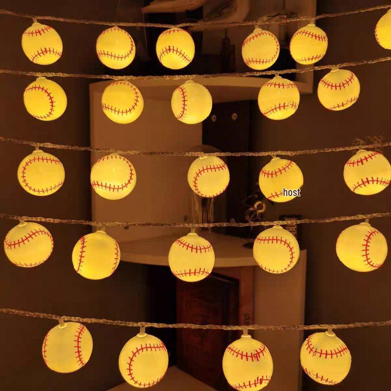 2026 World Cup LED Football String Lights - Decorative Atmosphere Lights for Bar and KTV
