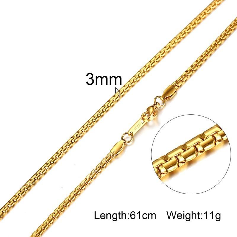 Damen Herren Ketten Halsketten Edelstahl Flache Schlangenglied Gliederketten 24" Breite 3mm 4mm 6mm
