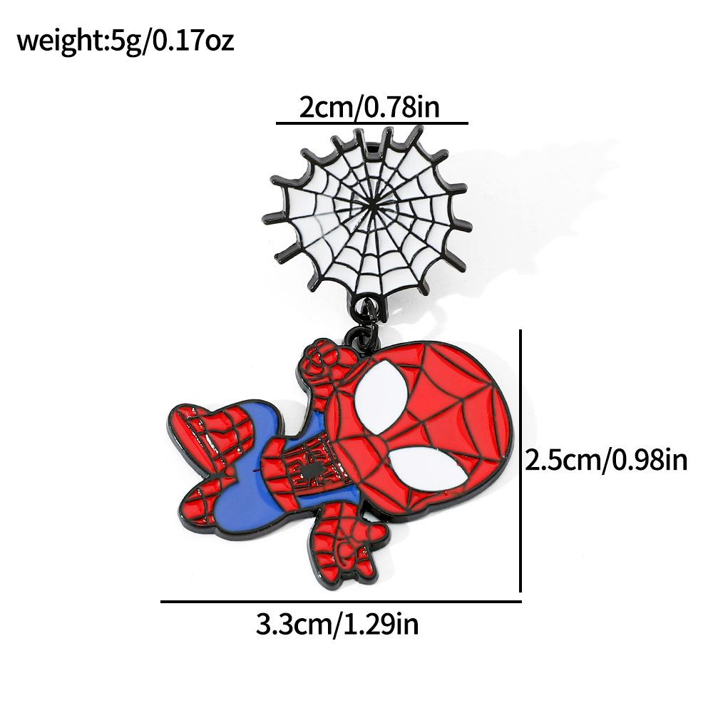 European and American creative personality Spider-Man metal badge Marvel superhero spider alloy brooch accessories