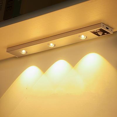 40CM Schrank Schrank Licht Bewegungsmelder Lichter Untertischleuchte Nachtlampe 3 Licht