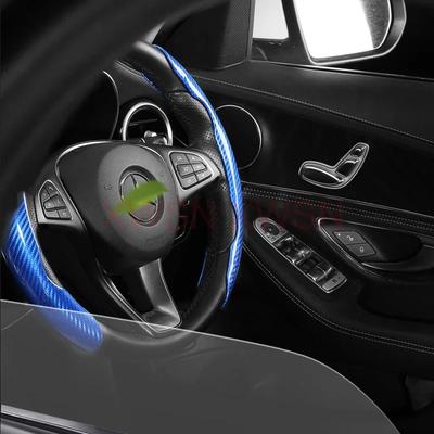 Carbon Fiber Material Steering Wheel Cover for Lada Priora Sedan Sport Kalina Granta Vesta Niva Largus Vaz Samara Accessories